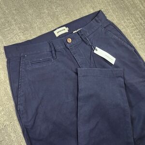 Taylor Stitch Pants Men 31x34 The Slim Chino Organic Cotton Huckberry Blue 3